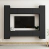 Ensemble de meubles TV 8 pcs Noir Bois d'ingénierie 
