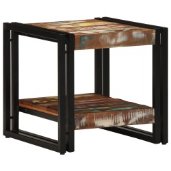 Table basseMulticolore 40x50x38 cm en bois massif récupéré 