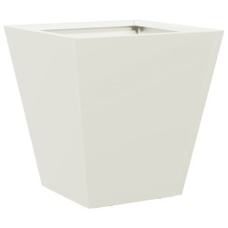 Jardinière blanc 30x30x30 cm acier 
