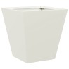 Jardinière blanc 30x30x30 cm acier 