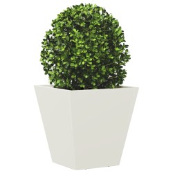 Jardinière blanc 30x30x30 cm acier 