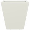Jardinière blanc 30x30x30 cm acier 