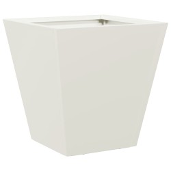Jardinière blanc 30x30x30 cm acier 