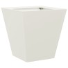 Jardinière blanc 30x30x30 cm acier 