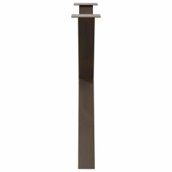 Pieds de table à manger en forme de X, 2 pièces, acier naturel, 90 x (72-73) cm 