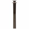 Pieds de table à manger en forme de X, 2 pièces, acier naturel, 90 x (72-73) cm 