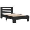 Cadre de lit sans matelas noir 90x190 cm 