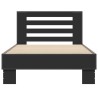Cadre de lit sans matelas noir 90x190 cm 