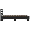 Cadre de lit sans matelas noir 90x190 cm 