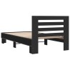 Cadre de lit sans matelas noir 90x190 cm 