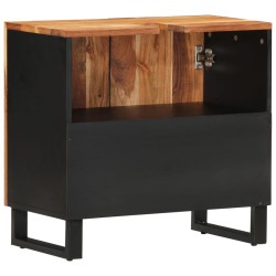 Meuble d'évier 62x33x58 cm bois d'acacia et d'ingénierie 