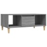 Table basse Sonoma gris 90x50x36,5 cm Bois d'ingénierie 
