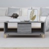 Table basse Sonoma gris 90x50x36,5 cm Bois d'ingénierie 