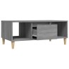 Table basse Sonoma gris 90x50x36,5 cm Bois d'ingénierie 