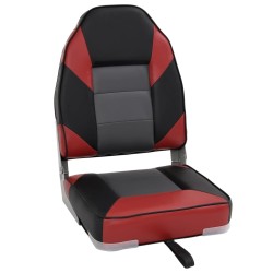 Siège pour bateau avec dossier haut pliable 39x43x58 cm 