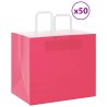 Sacs en papier 50 pcs avec poignées rose 32x22x28 cm 