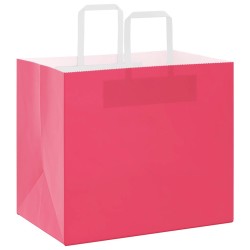 Sacs en papier 50 pcs avec poignées rose 32x22x28 cm 