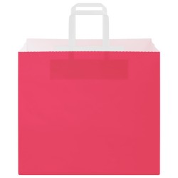 Sacs en papier 50 pcs avec poignées rose 32x22x28 cm 