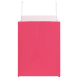 Sacs en papier 50 pcs avec poignées rose 32x22x28 cm 