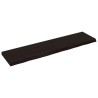 Dessus de table marron foncé bois chêne massif traité 