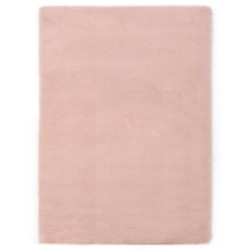 Tapis 160x230 cm Fausse fourrure de lapin Vieux rose 