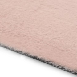 Tapis 160x230 cm Fausse fourrure de lapin Vieux rose 