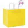 Sacs en papier 50 pcs avec poignées jaune 32x22x28 cm 