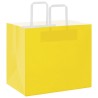 Sacs en papier 50 pcs avec poignées jaune 32x22x28 cm 