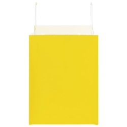 Sacs en papier 50 pcs avec poignées jaune 32x22x28 cm 