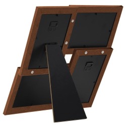 Collage de cadres photo pour photo de 4x(13x18 cm) Marron MDF 