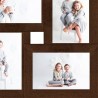 Collage de cadres photo pour photo de 4x(13x18 cm) Marron MDF 