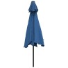 Parasol d'extérieur avec poteau en métal 300 cm Azuré   