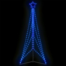 Sapin de Noël à LED 483 LED bleu 240 cm 