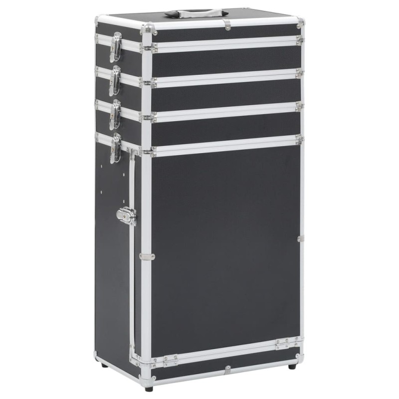 Chariot de maquillage Aluminium Noir 