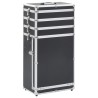 Chariot de maquillage Aluminium Noir 