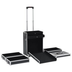 Chariot de maquillage Aluminium Noir 