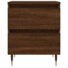 Tables de chevet 2 pcs chêne marron 40x35x50 cm bois ingénierie 