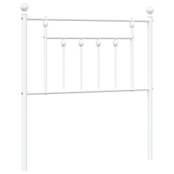 Tête de lit métal blanc 80 cm 