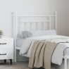 Tête de lit métal blanc 80 cm 