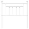 Tête de lit métal blanc 80 cm 