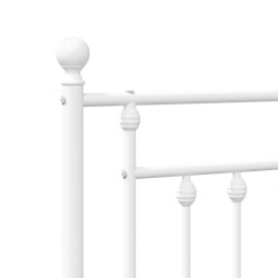 Tête de lit métal blanc 80 cm 
