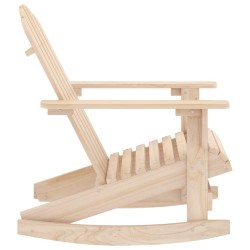 Chaise à bascule de jardin Adirondack bois de sapin massif 