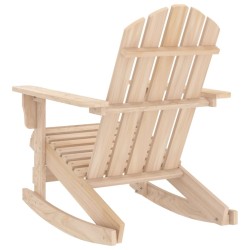 Chaise à bascule de jardin Adirondack bois de sapin massif 