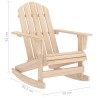 Chaise à bascule de jardin Adirondack bois de sapin massif 