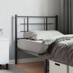 Tête de lit métal noir 100 cm 