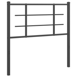 Tête de lit métal noir 100 cm 