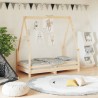 Cadre de lit pour enfant 70x140 cm bois de pin massif 