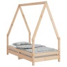 Cadre de lit pour enfant 70x140 cm bois de pin massif 