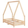 Cadre de lit pour enfant 70x140 cm bois de pin massif 