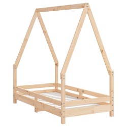 Cadre de lit pour enfant 70x140 cm bois de pin massif 